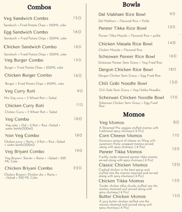 Salato cafe and restaurant menu 