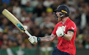 Ben Stokes of England celebrates his team's win in the ICC Men's T20 World Cup final against Pakistan at the Melbourne Cricket Ground on November 13 2022.