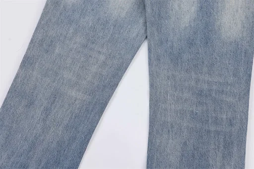 Title 2, Loose Casual Pants Retro Distressed Burr Straig...