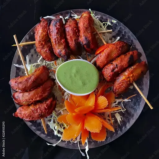 Chicken Cheese Afghani Tandoori Momos [Regular, 5 Pieces]