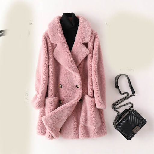 Title 2, Womens Mid-length Loose Wool Sheep Shearing Co...