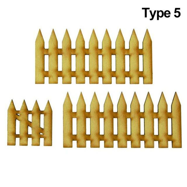 Title 5, Vintage miniatuur DIY houten ornament voor spro...
