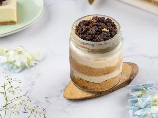 Brownie Cheesecake Jar