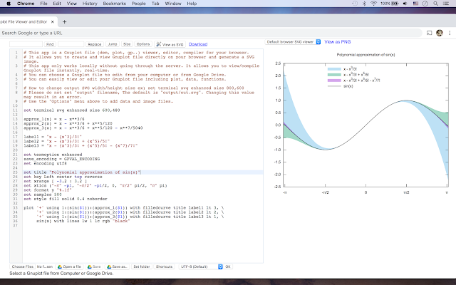Gnuplot File Viewer and Editor screenshot 1