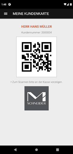 Screenshot Modehaus M. Schneider