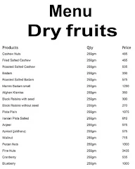 Chheda Dry Fruits menu 3