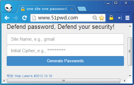 One Site One Password Preview image 0