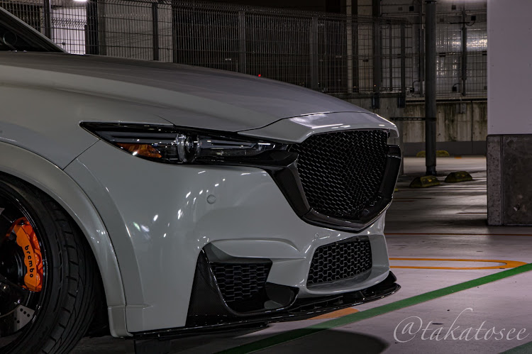 CX-8のスタンスネーション・USヘッドライト・オーバーフェンダー・ニコイチバンパー・アドバンレーシングに関するカスタム事例の投稿画像1枚目