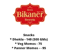 Bikaner Sweets menu 1