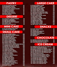 Caramella's Cake Shop menu 1