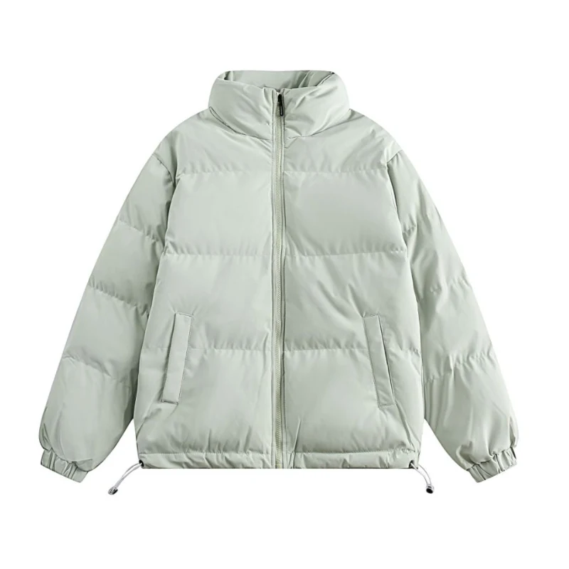 Japanse retro katoenen winterjas voor heren en dames, effen kleur, gevoerd, geschikt voor de herfst en winter, als koppel kleding.