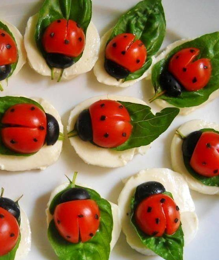 Lady Bug Caprese Salad | Just A Pinch Recipes