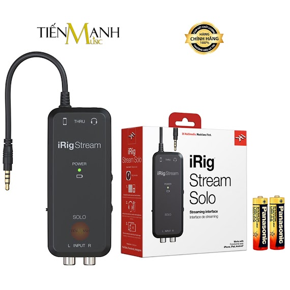 [Pk Được] Soundcard Thu Âm Livestream Ik Multimedia Irig Stream Solo Mono - Box Live Hàng Chính Hãng