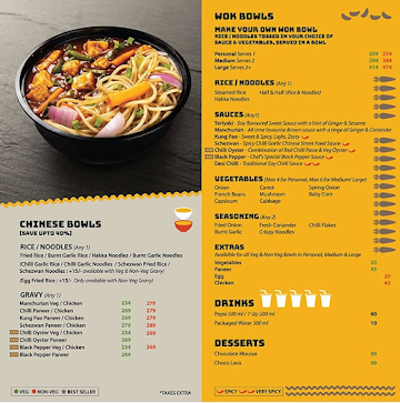 Chinese Wok menu 