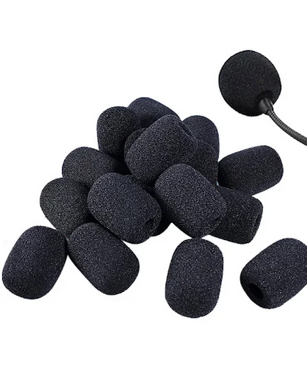 10pcs Headset Replacement Foam Microphone Cover Telephone... - 0