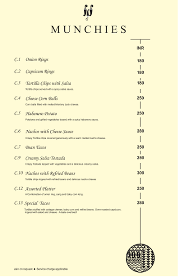 Riso menu 