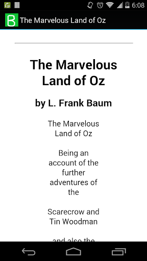 The Marvelous Land of Oz