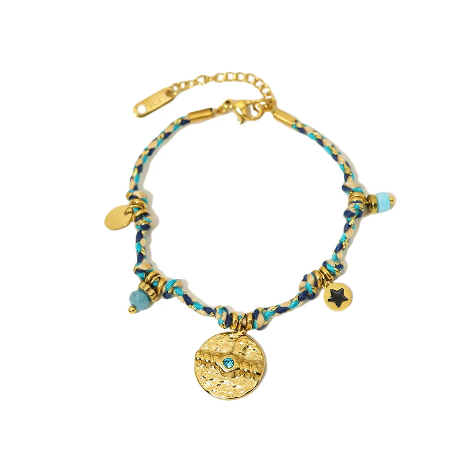 Pulseira Bangle Aço Inox 18K Estilo Boêmio Design Elegante e Durável Joia Feminina Resistente à Água Perfeita para o Dia a Dia