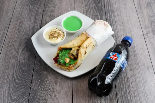 Chicken Loaded Shawarma + Thumsup [250 Ml]