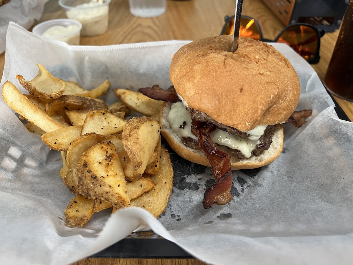 Gluten free burger and fries!