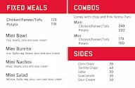 California Burrito menu 1