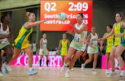 SPAR Proteas goal attacker Nichole Taljaard in action against Australia during the 2023 Quad Series at the Cape Town International Convention Centre.