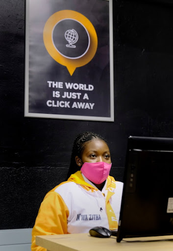 Girls in STEM student at Diepdale Secondary School.