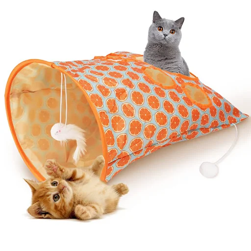 Cats Tunnel Bag Pet Cat Toys Interactive Mouse Hunt Intelligence Toy Pet Hidden Hole Kitten Foldable Toy Peek Hole Toy P