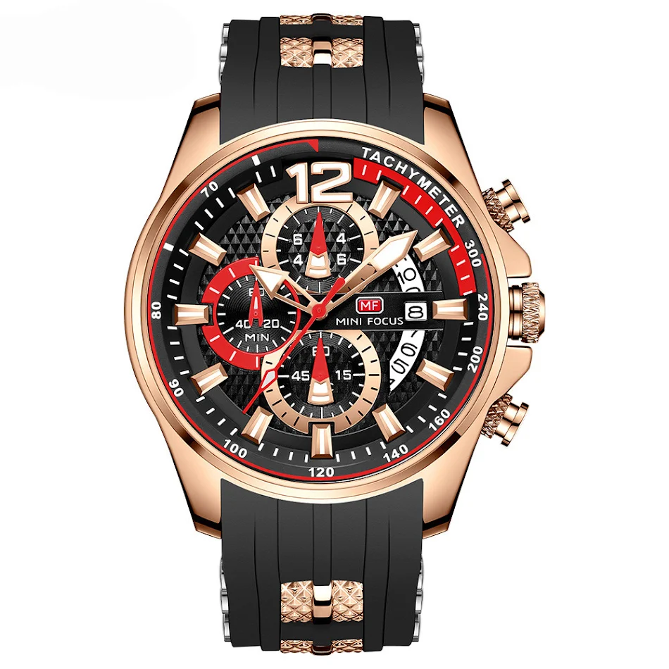 Waterdicht Quartz Herenhorloge Grote Wijzerplaat Lichtgevend 0350G Robuust en betrouwbaar voor dagelijks gebruik Goede zichtbaarheid in het donker