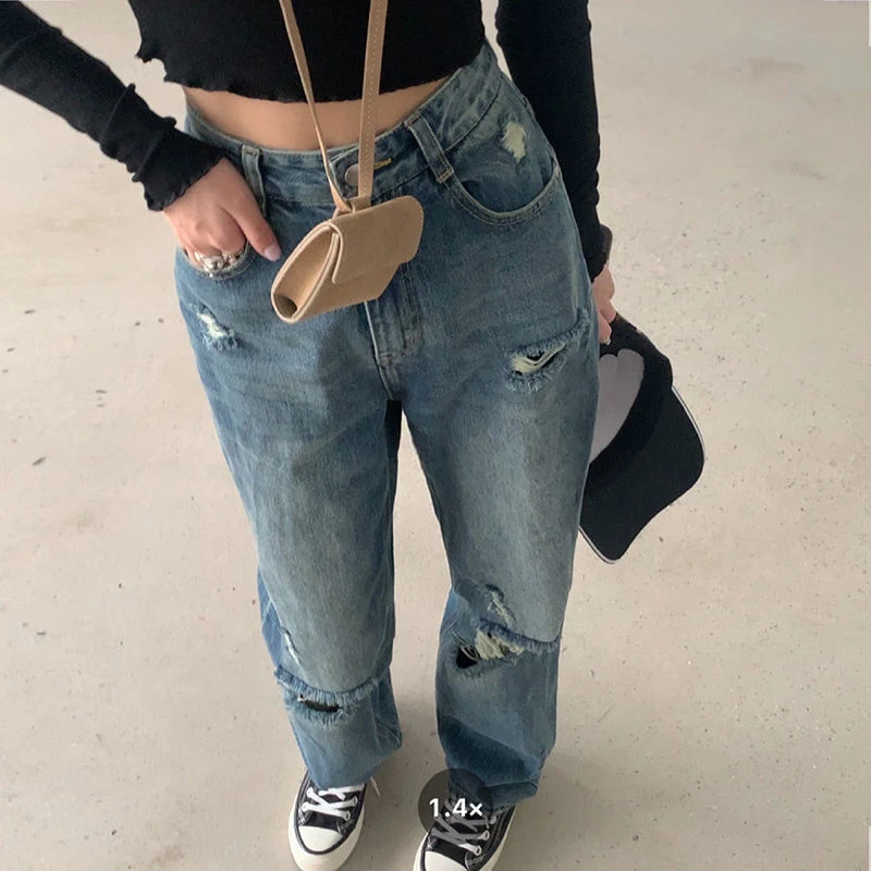 Damen High Waist Loose Wide Leg Mopping Pants - Lässiger Stil, weiter Schnitt, bequemer Sitz, modischer Look, perfekt für Alltag und Freizeit.