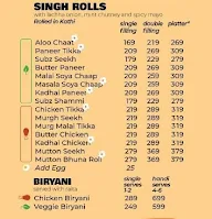 Sheikh Chang Singh menu 3