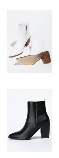 Title 8, New Womens High Heel Side Zipper Head Chunky H...