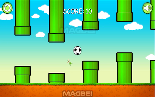 Flappy Ball Game - Runs Offline