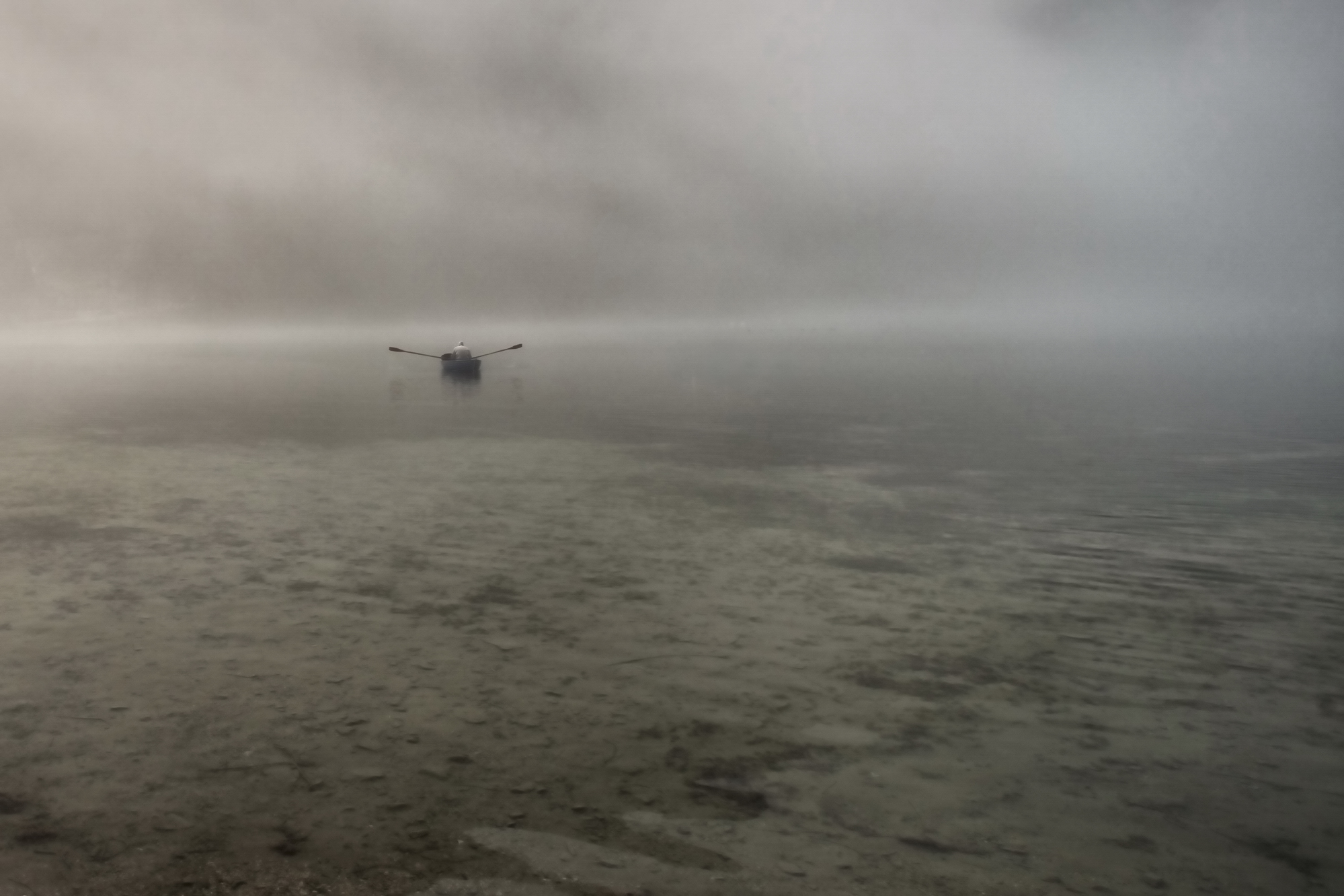 Nebbia al lago di si