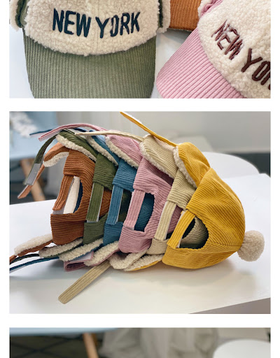 Title 3, Childrens embroidered warm corduroy color matc...