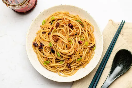 Spicy Mixed Meat Burnt Garlic Noodles