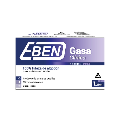 Gasa Estándar 1,2cm 4 Pliegos Ebben