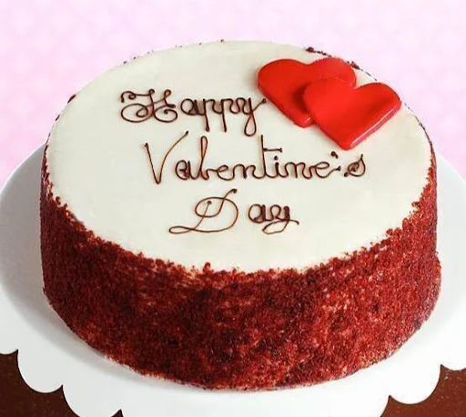 Red Velvet Valentine Day Cake