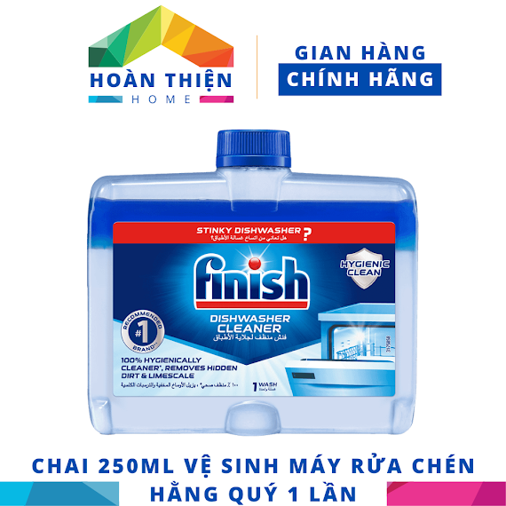 Dung Dịch Tẩy Rửa Máy Rửa Chén Bát Finish Dishwasher Deep Cleaner - Chai 250Ml