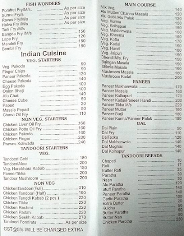 Shree Devi Restaurant menu 