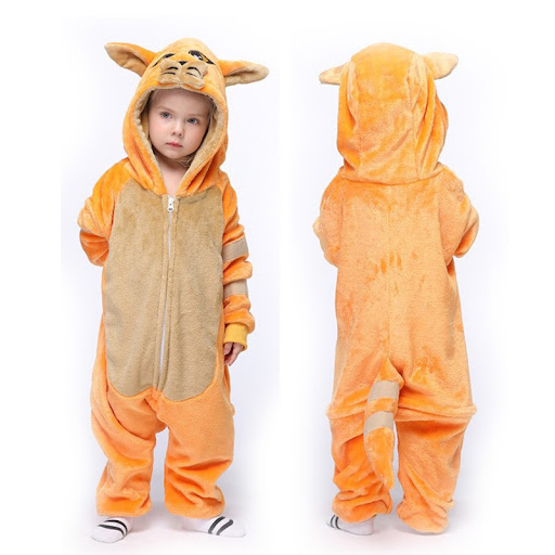 Title 3, Cartoon Animal One-piece Pajamas. Snuggle up in...