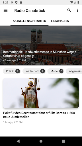 Screenshot Radio Osnabrück