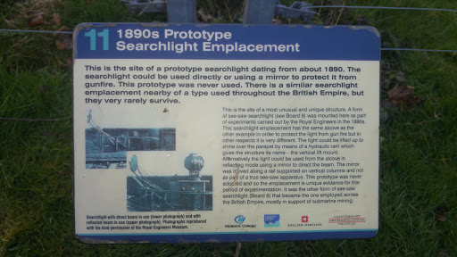 1890s Prototype Searchlight Emplacement