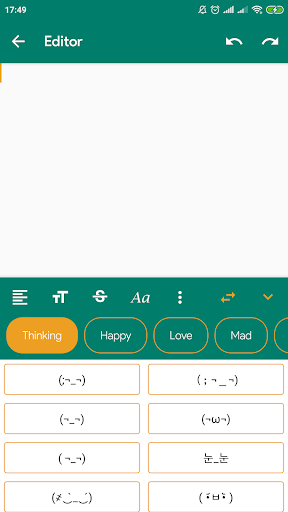 Kaomoji. Text smiles  Constructor