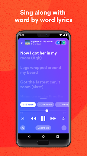 Screenshot Musixmatch: lyrics finder