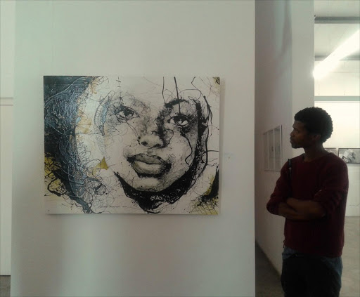 FLUID LINES: Nigerian artist Vincent Osemwegie's painting