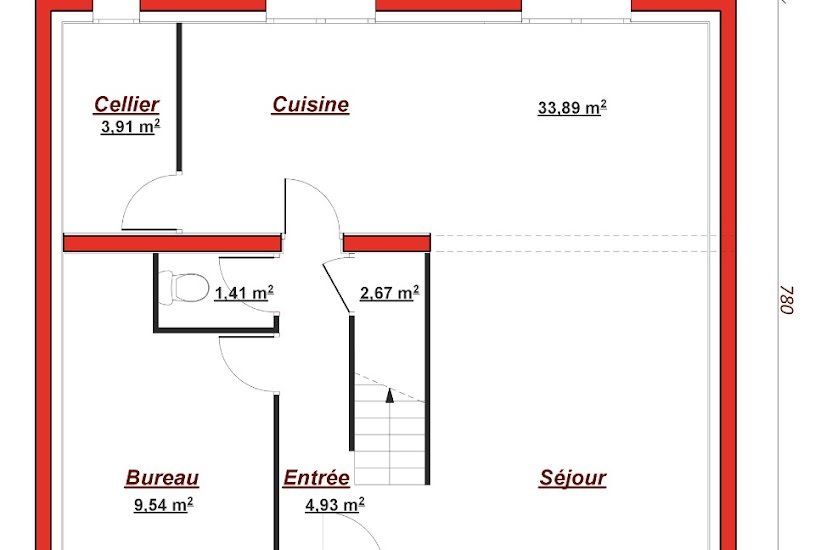  Vente Terrain + Maison - Terrain : 900m² - Maison : 110m² à Nesles-la-Vallée (95690) 