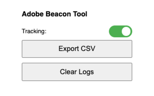 Adobe Beacon Tracker