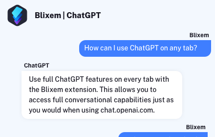 Blixem | ChatGPT conversational sidebar Preview image 0