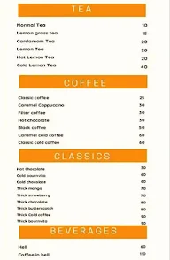 Mudras Koffee menu 1